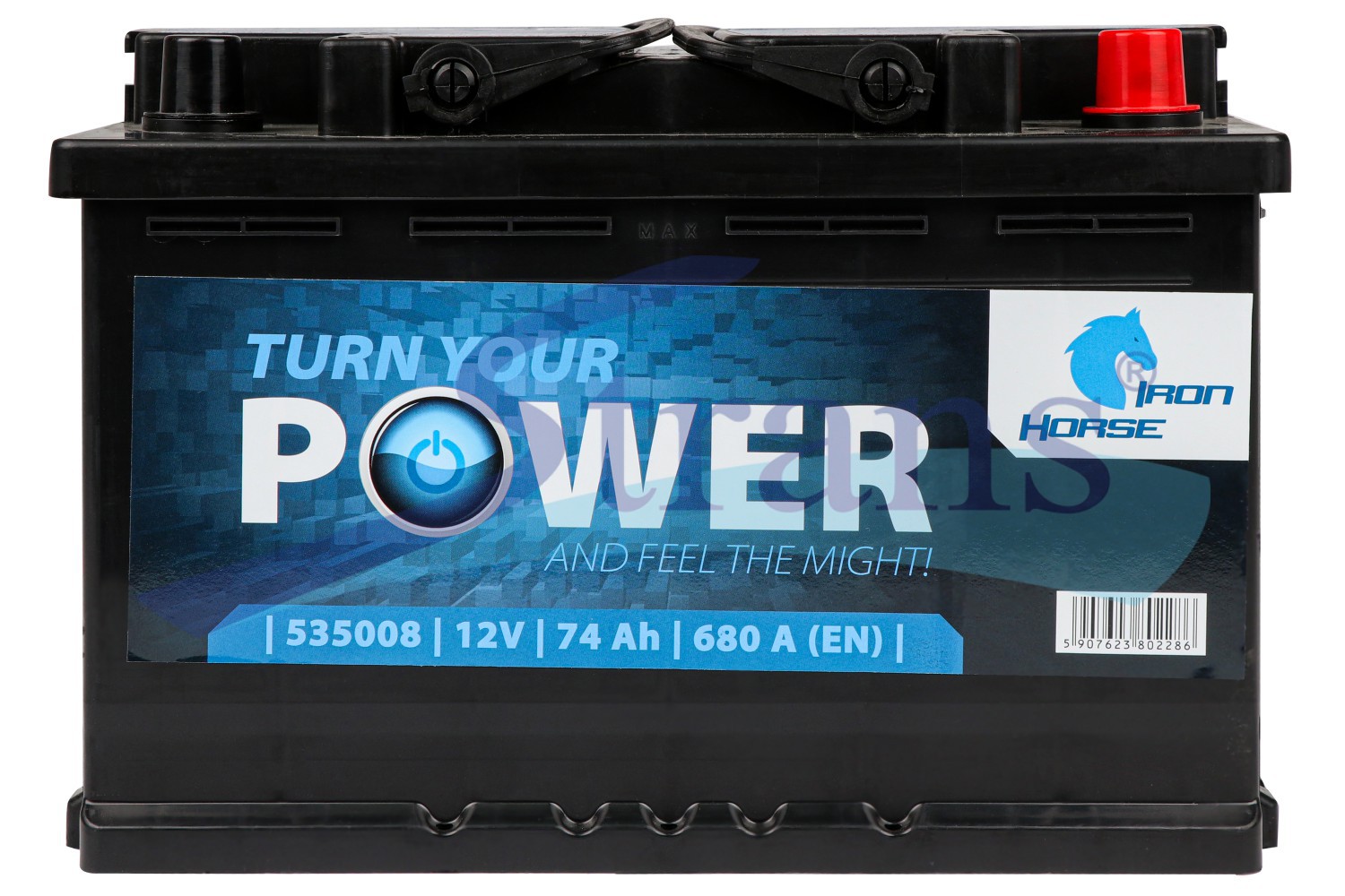 Акумулятор Iron horse 12V 74Ah 680A R+ En 276*175*190Mm R074616Kn